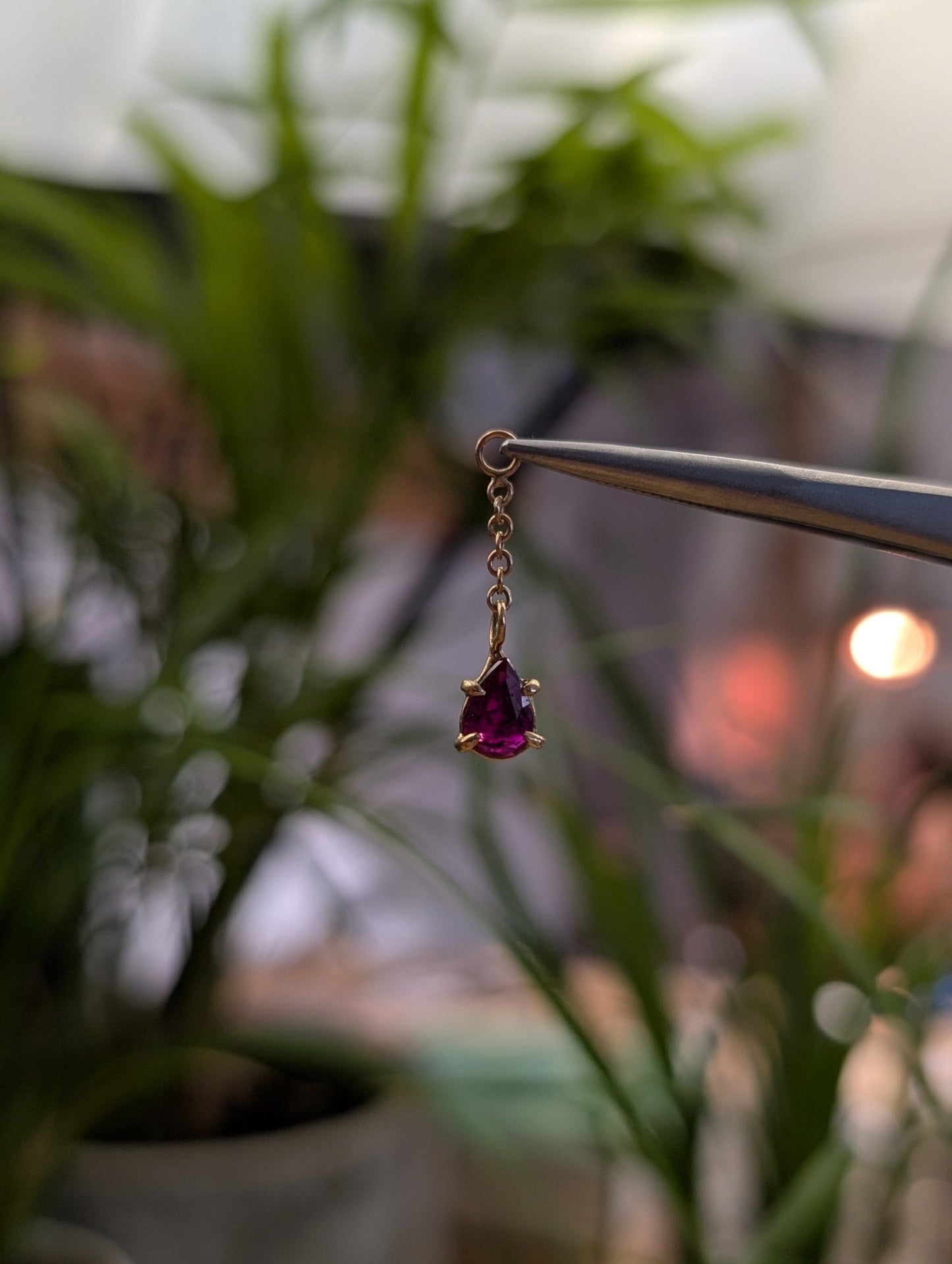 Ruby Charm - Aurum Deorum - piercing jewellery