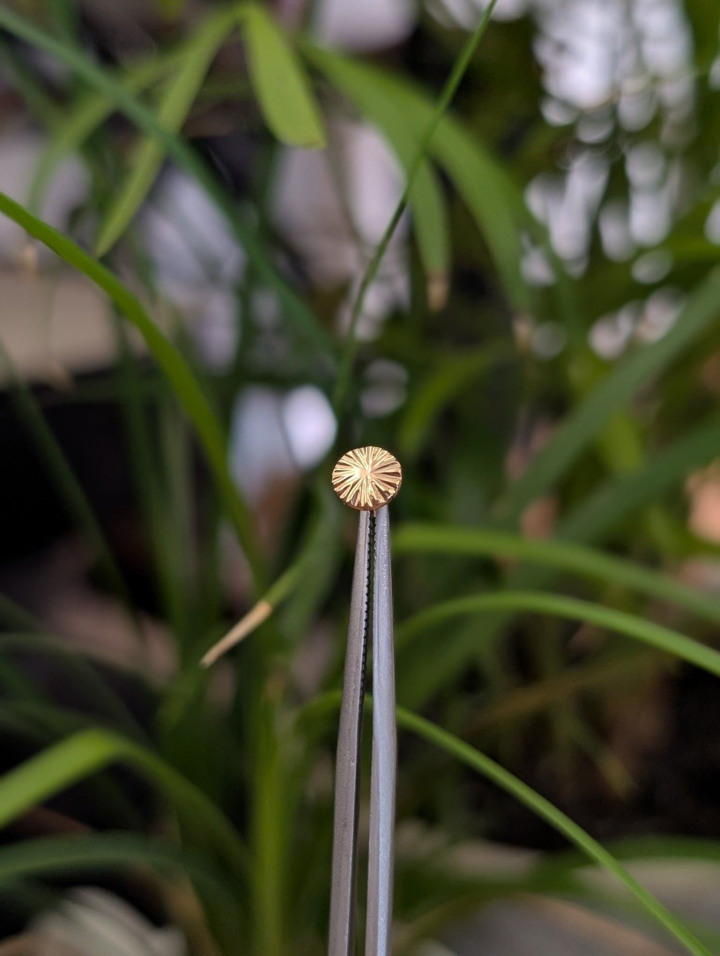 Texture disk No.3 Threadless End - Aurum Deorum - piercing jewellery