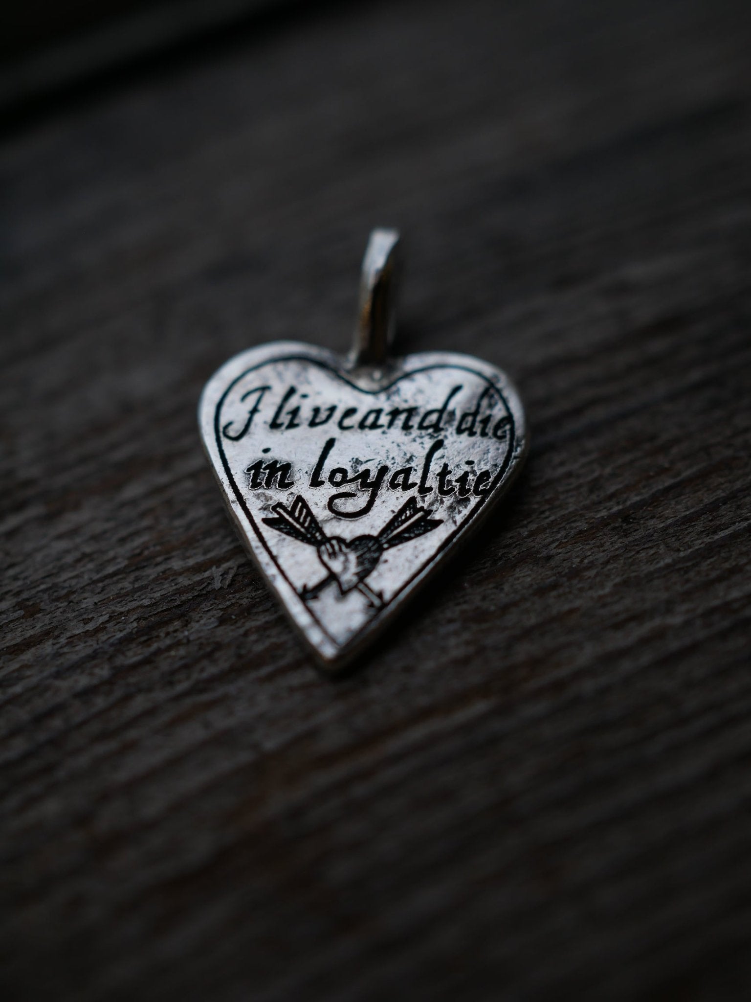 Edwardian Heart Pendant, Small - Aurum Deorum - silver jewellery