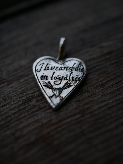 Edwardian Heart Pendant, Small - Aurum Deorum - silver jewellery