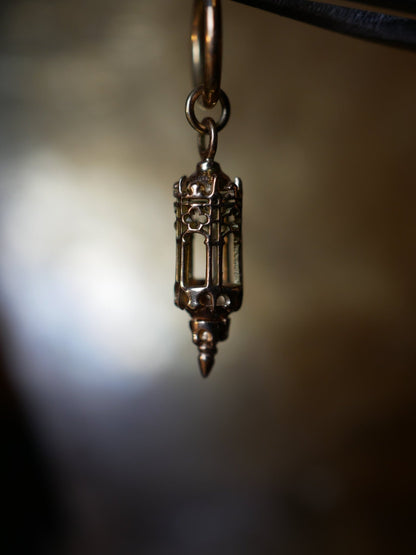 Gothica 1880 14k Gold Lantern Charm - Daruda Trading Co.