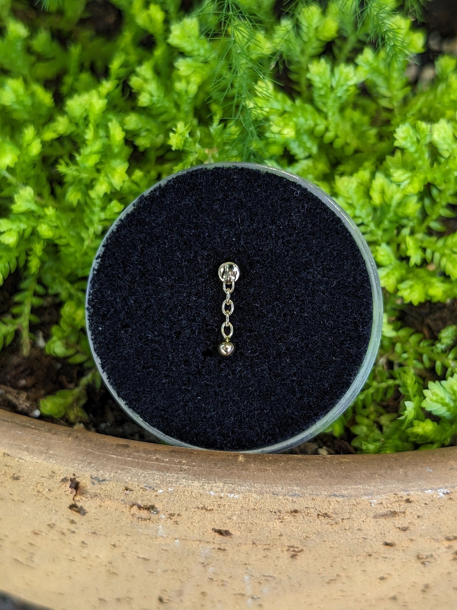 Lil ball & chain - Aurum Deorum - piercing jewellery