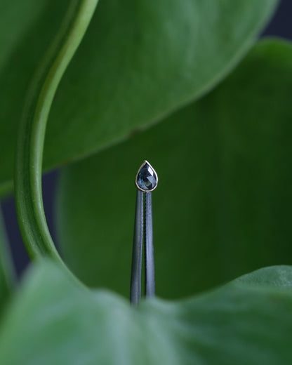 Pear Sappa Purus Threadless End - Aurum Deorum - piercing jewellery