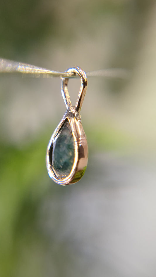 Moss Agate Charm