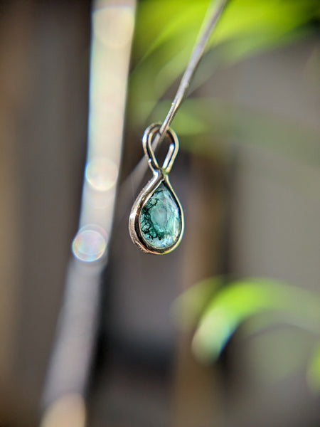 Moss Agate Charm - Daruda Trading Co.