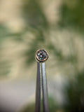 3mm moissanite diamond end by Aurum Deorum 