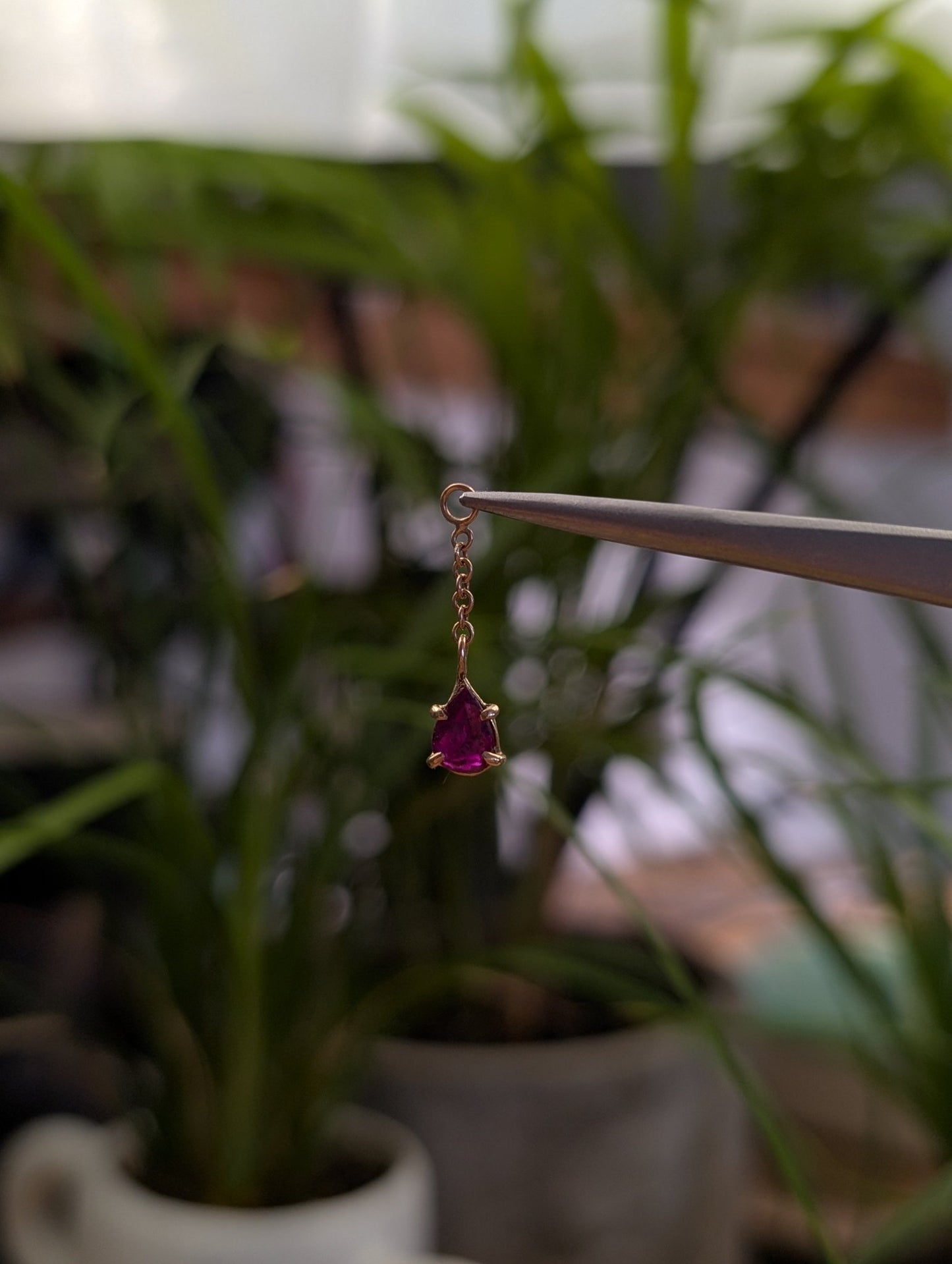 Ruby Charm - Aurum Deorum - piercing jewellery