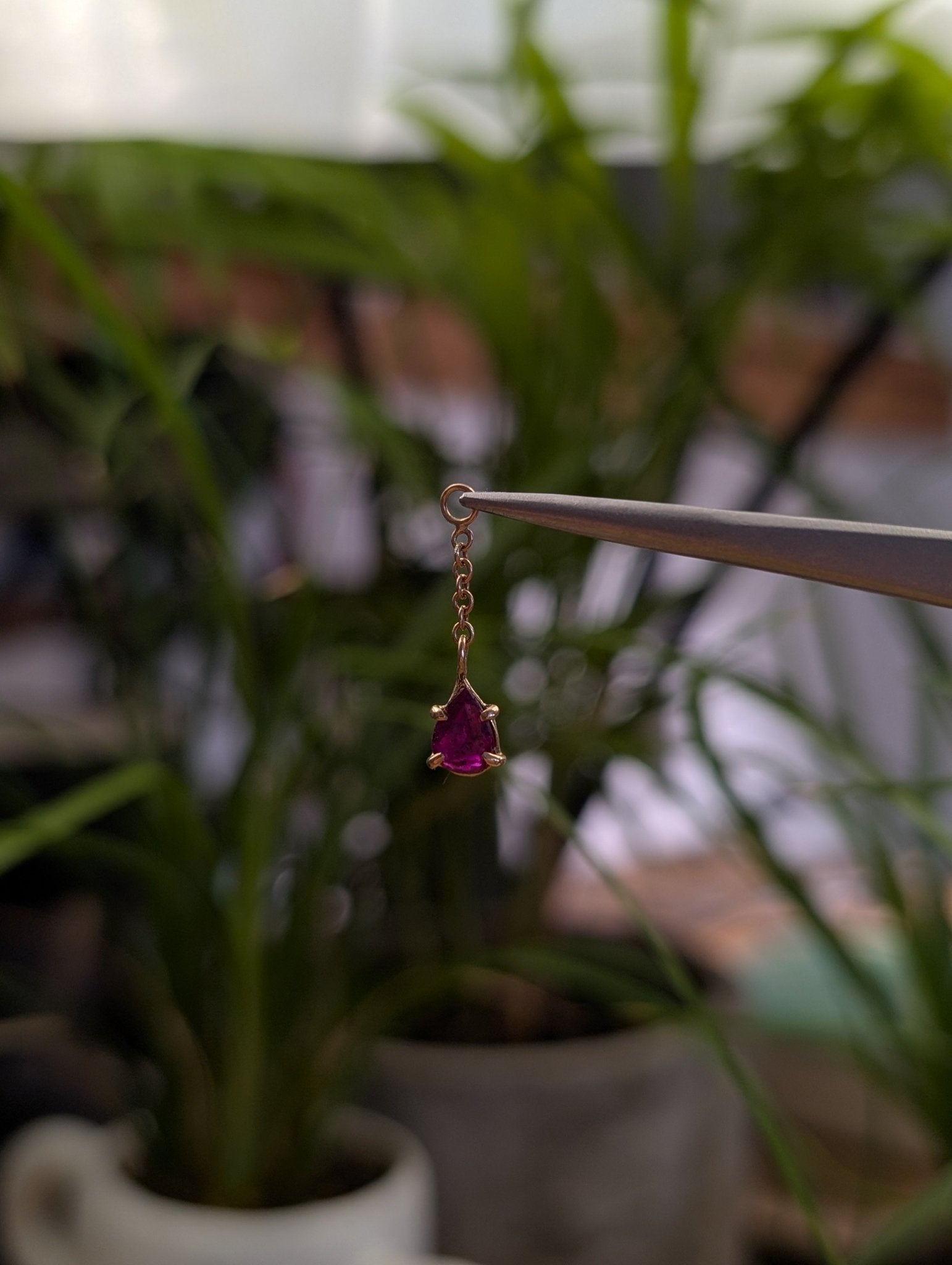 Ruby Charm - Aurum Deorum - piercing jewellery