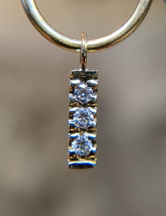 Smol Pave Charm - Aurum Deorum - piercing jewellery