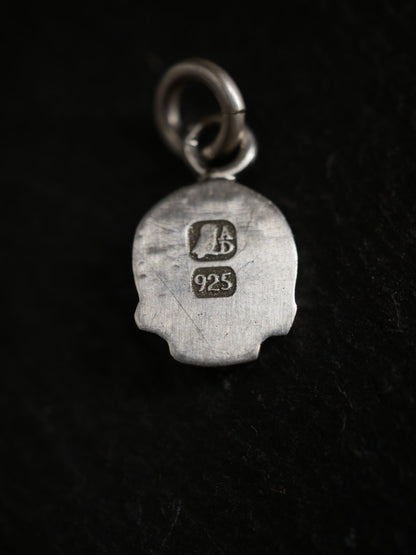 Sterling Silver Skull Pendant, sterling silver pendant by Aurum Deorum