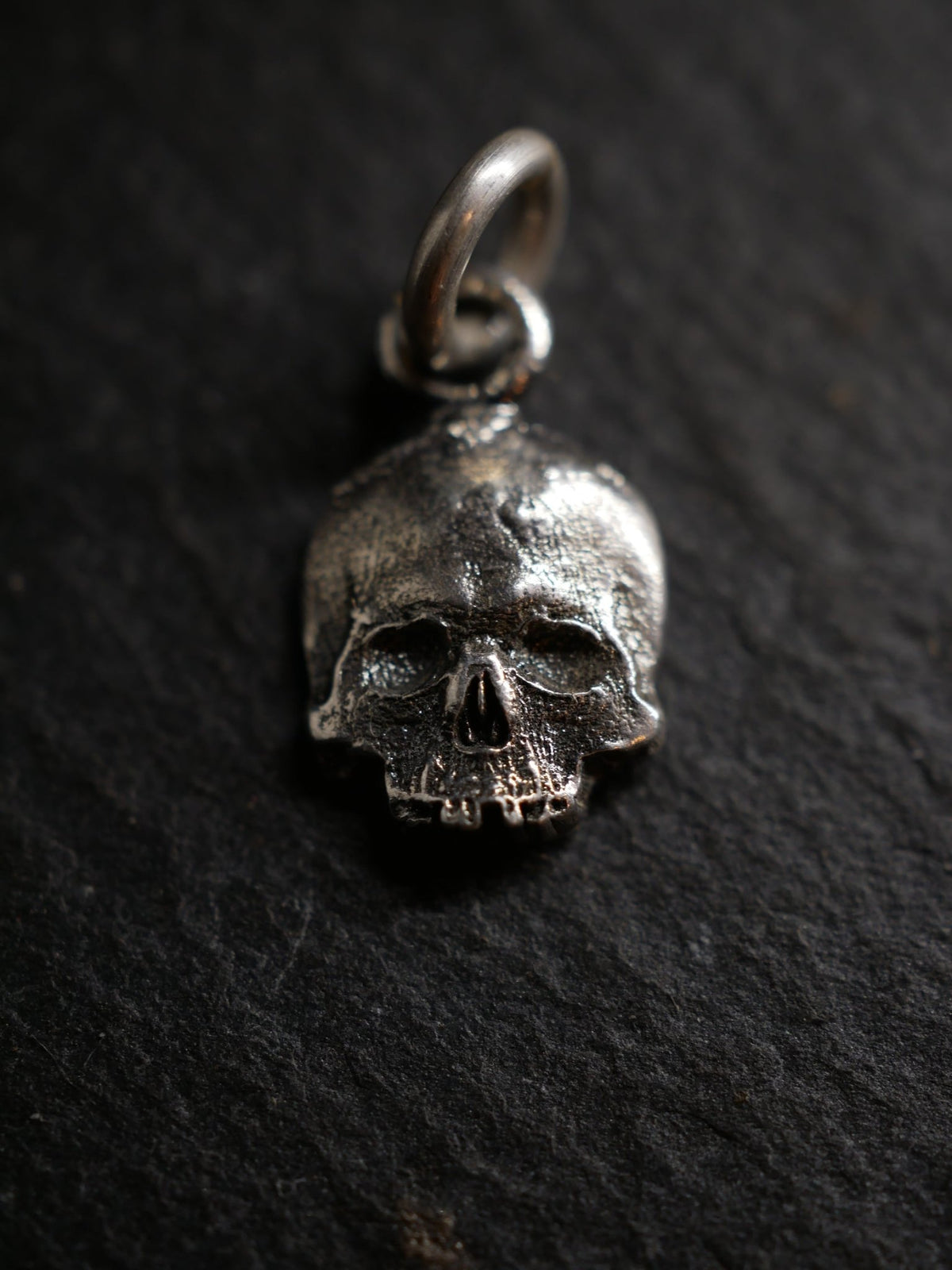 Sterling Silver Skull Pendant, sterling silver pendant by Aurum Deorum