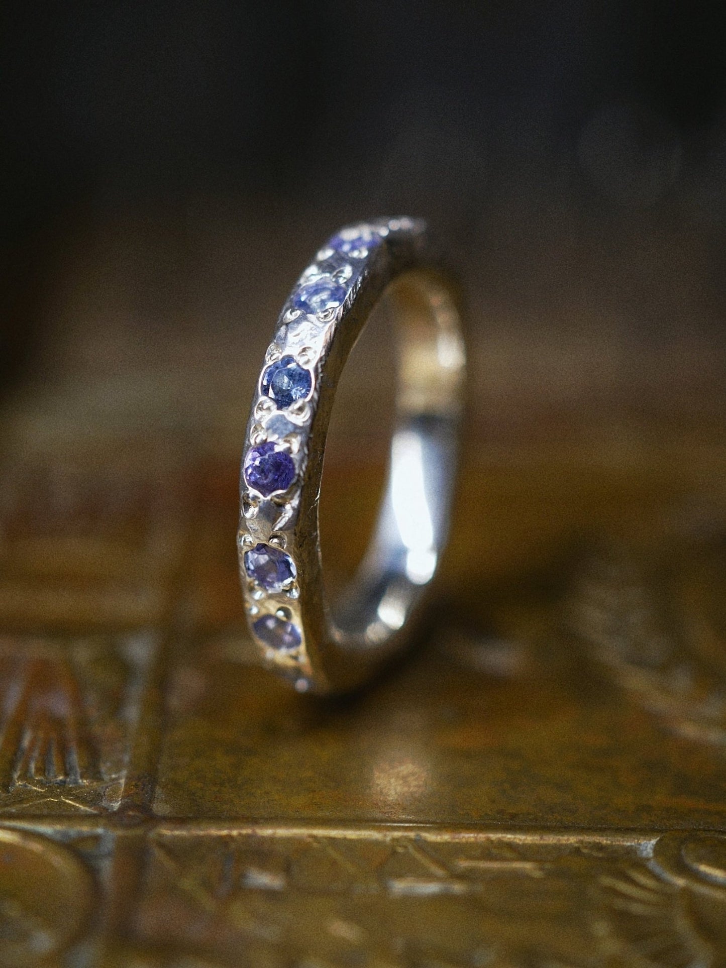 Tanzanite and Silver ring - Aurum Deorum - Silver Jewellery