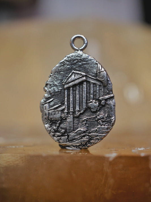 Temple of Hercules Pendant - Aurum Deorum - Silver Jewellery