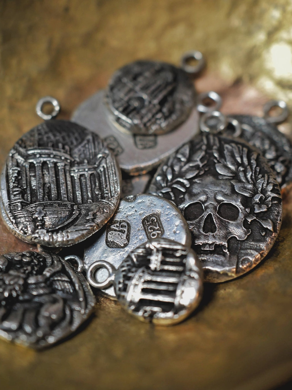 Tempo Dea Vesta Sterling Silver Pendant, sterling silver pendant by Aurum Deorum