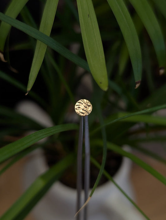 Texture disk No.2 Threadless End - Aurum Deorum - piercing jewellery